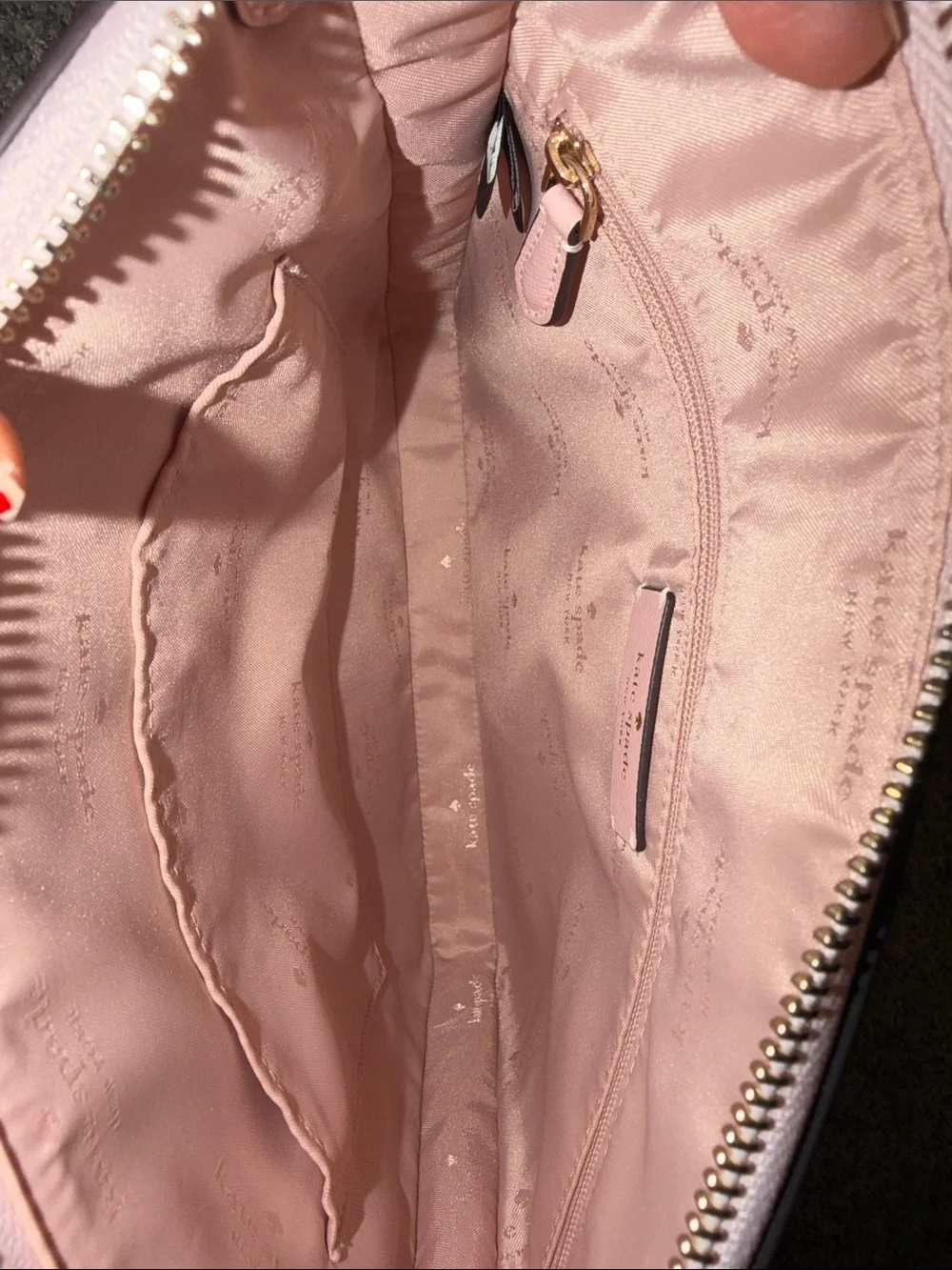 Kate Spade Blush Pink Textured Leather Crossbody Bag NWOT